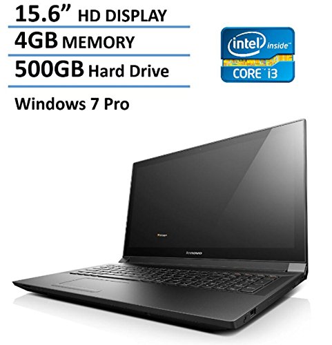 2016 Newest Edition Lenovo 15.6-inch Premium High Performance Laptop Windows 7/10 Professional for Business, Intel Core i3 Processor, 4GB Memory, 500GB Hard Drive, HDMI, Bluetooth, Webcam