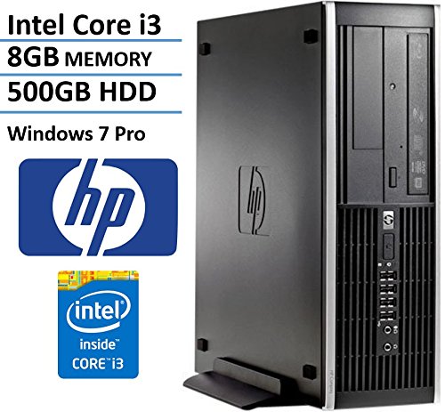 HP Elite 8200 High Performance Small Form Factor Business Desktop Computer (Intel Quad Core i3 3.1GHz Processor), 8GB DDR3 RAM, 500GB HDD, DVD, Windows 7 Professional (Certified Refurbished)
