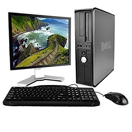 Dell Desktop Computer Package with WiFi, Core2Duo 2.0GHz, 80GB, 2GB, Windows 7 Professional (64-Bit), 19″ Monitor (brands vary), Keyboard, Mouse, Speakers