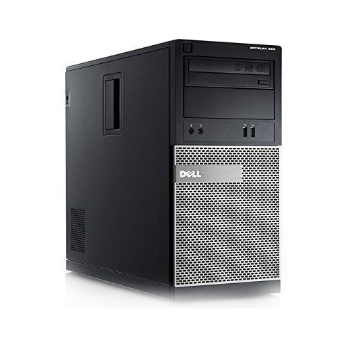 Dell 390 Tower – Intel Core i3 3.10GHz, 8GB DDR3, 1TB HDD, Windows 7 Pro 64-Bit, WiFi (Certified Refurbished)